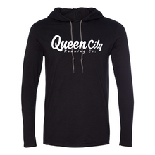 Load image into Gallery viewer, Queen City Running Co. Hooded T-Shirt