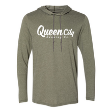 Load image into Gallery viewer, Queen City Running Co. Hooded T-Shirt